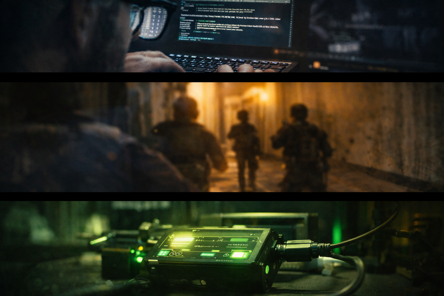 DETECT: cyber intelligence — DEFEND: tactical operations — ATTACK: hardware exploitation